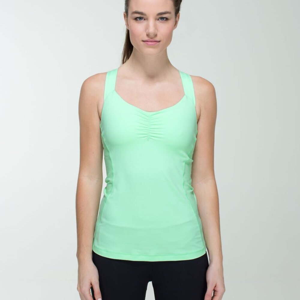 Lululemon Core Kicker Tank Fresh Teal / Mini Hyper Stripe Fresh Teal